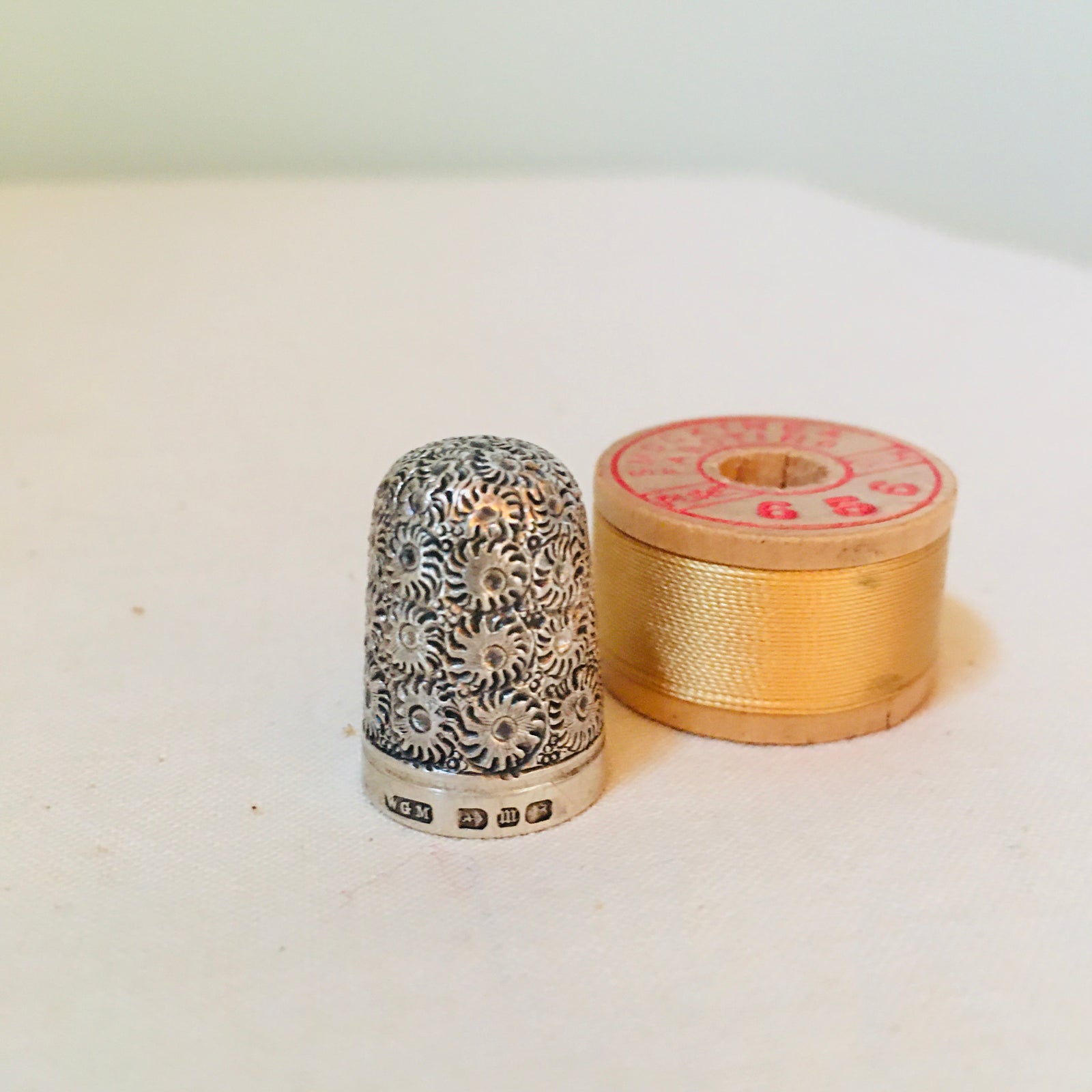 Thimble, Sterling Silver, Walter & George Myers of Birmingham, England 