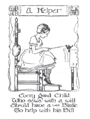 Victorian Era Sewing Bird, Silver Plate