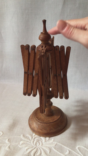 Vintage Italian Wooden Yarn Swift, Umbrella Style