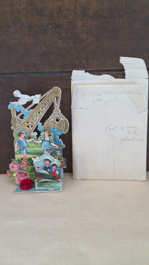 1930's German Die-Cut Pop-Up Lithograph Valentine