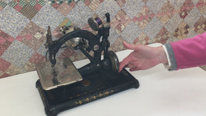 1910s–1920s Western Electric Sewing Machine with Original Wooden Case