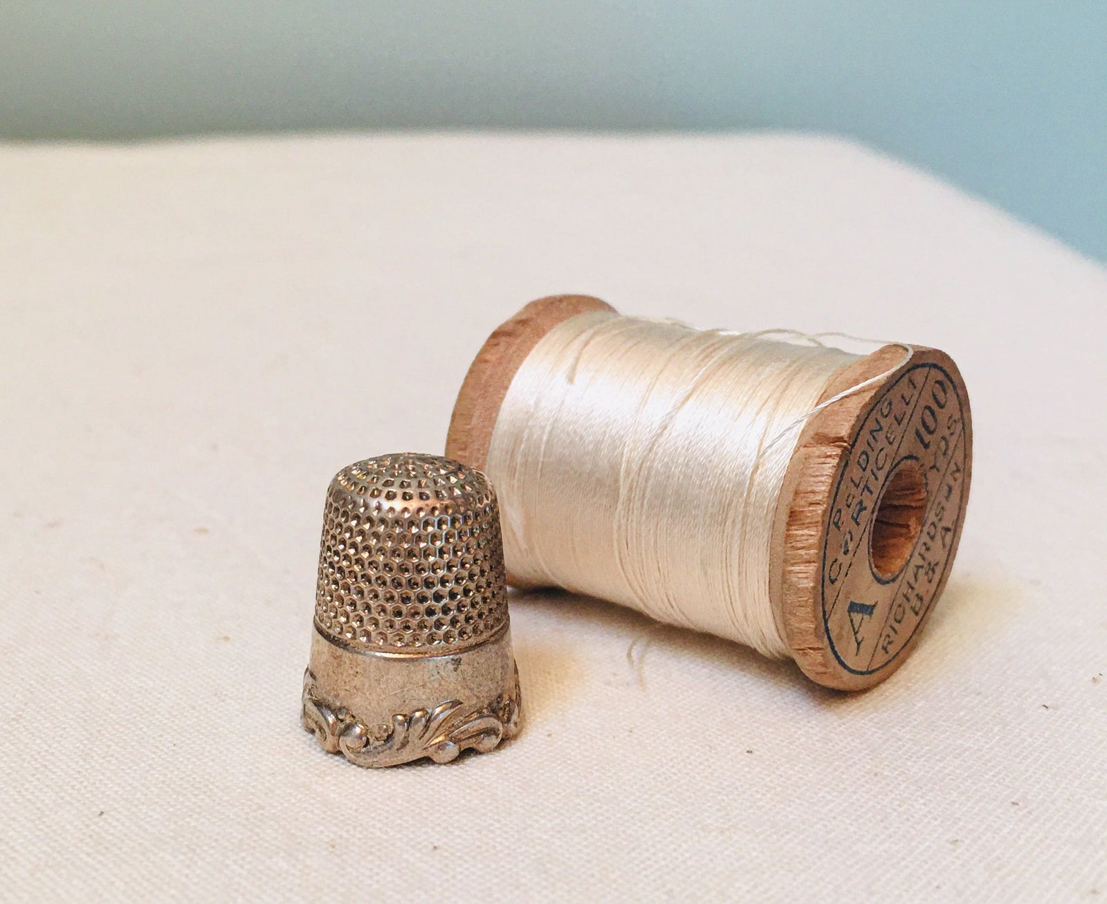 Ketcham & McDougall Thimble, Sterling Silver, Size 6 (#7)