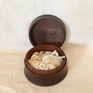 Early Treenware Button Box