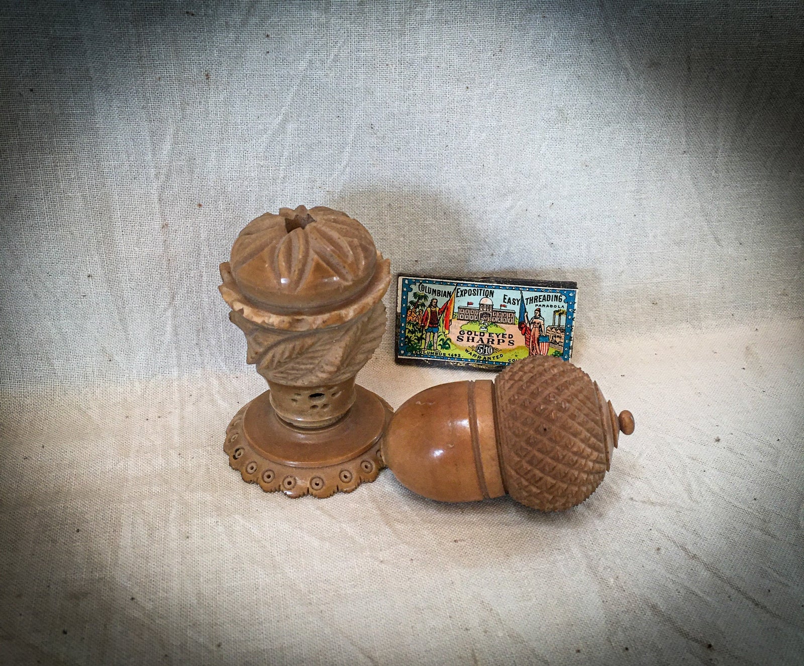 1800’s Coquilla Nut Sewing Notions