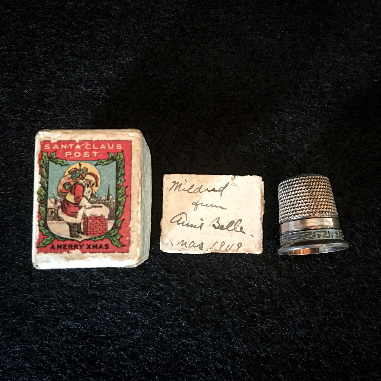 1909 Simons Brothers Sterling Silver Thimble with Original Box, Size 10