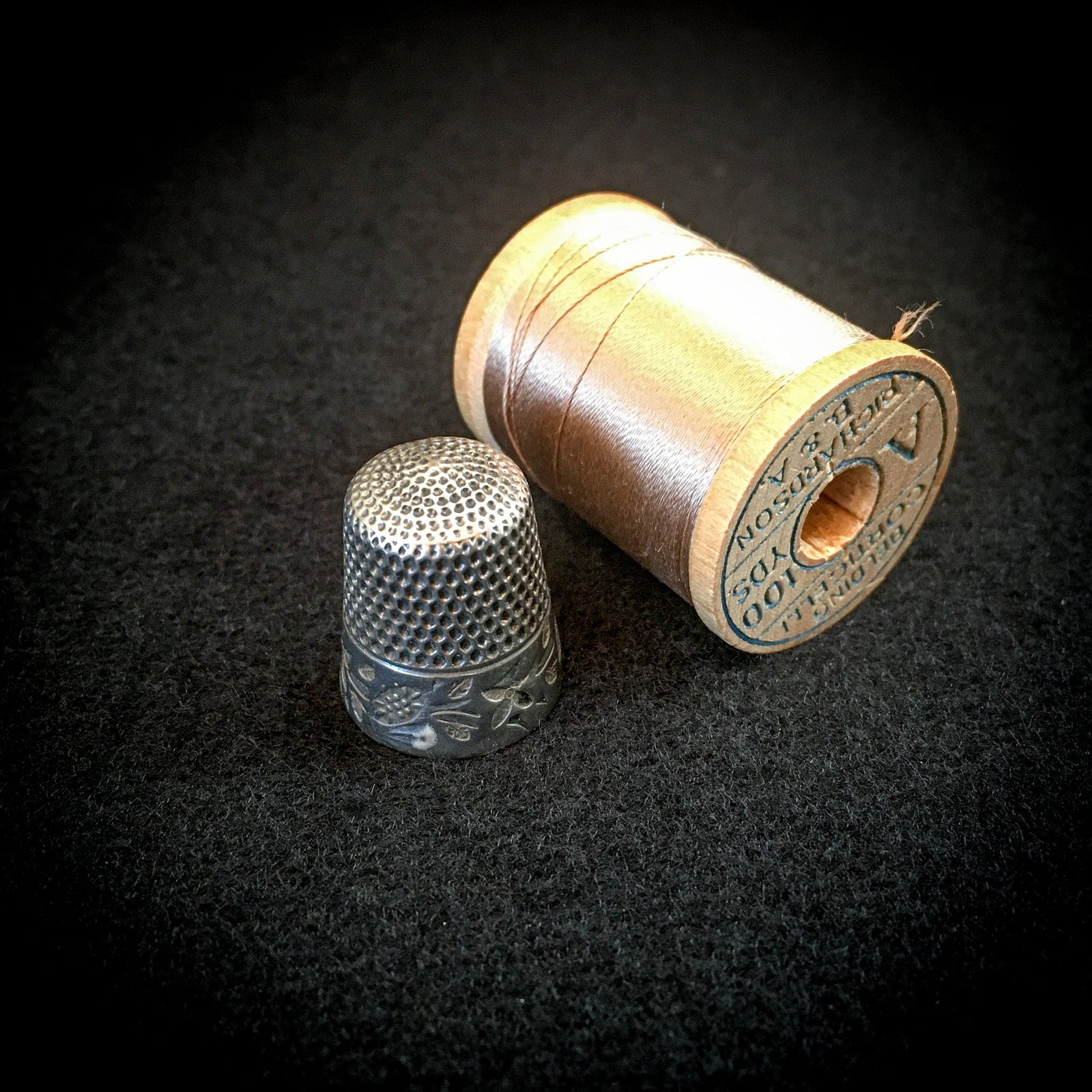 1890-1908 Stern Bros. Sterling Silver Thimble, Size 8