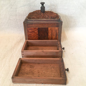 1800’s Sewing Box with Horsehair Pin Cushion