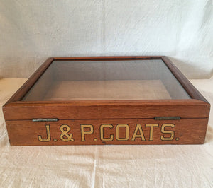 1920’s J&P Coats Spool Cabinet, Store Display Case