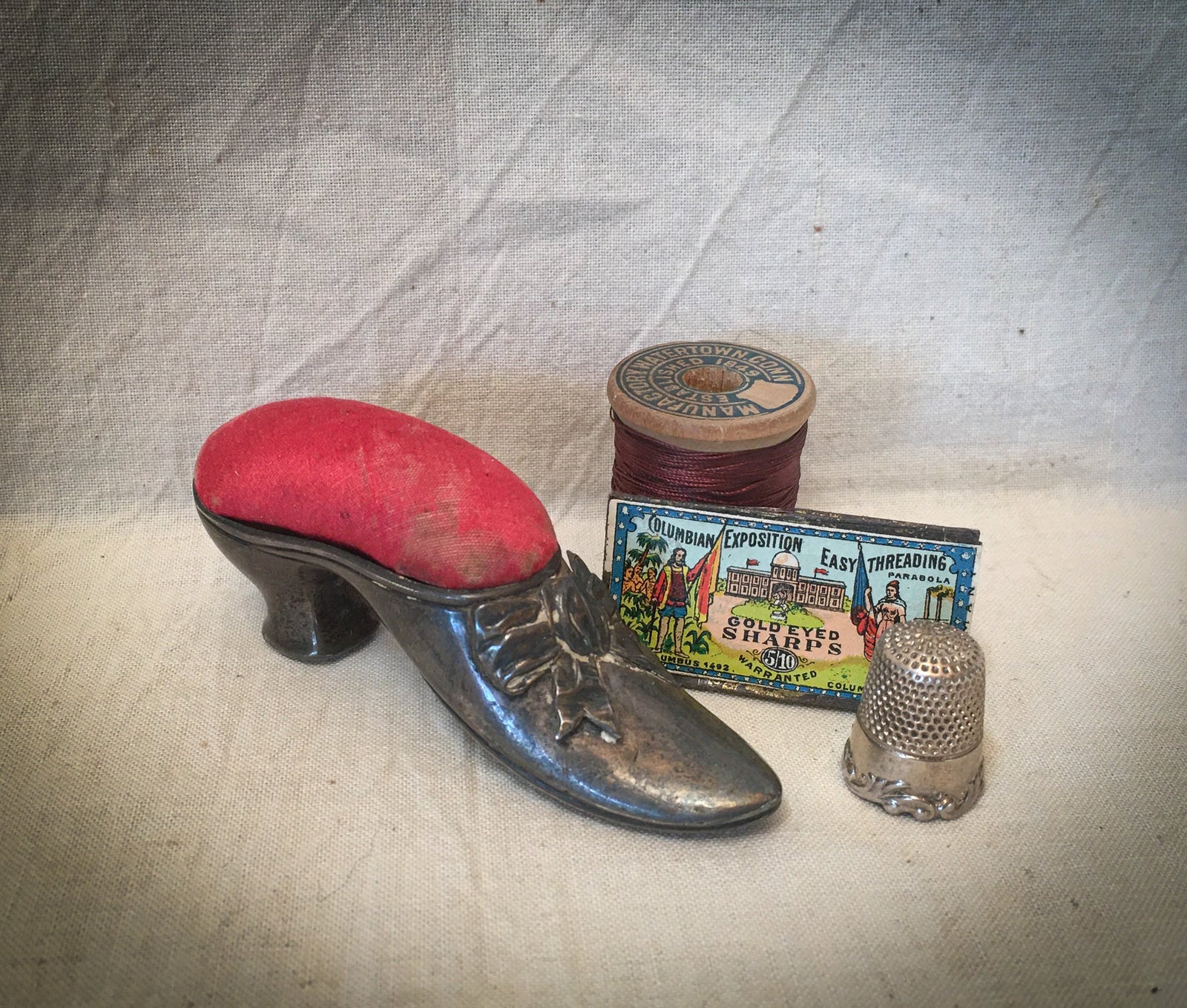 1876-1896 Gorham Sterling Silver Shoe Pincushion