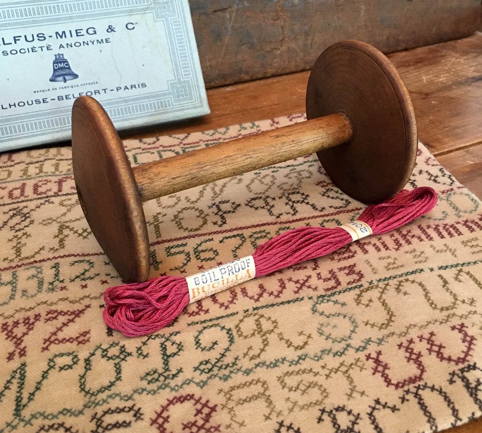 Wooden Spool with Large Ends, 5” Long