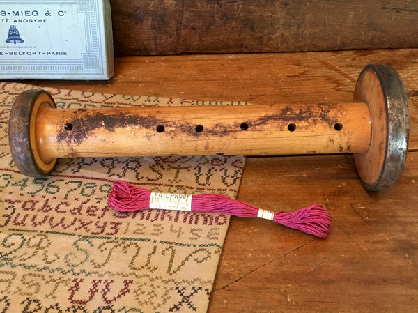 Large Wooden Spool 10.5” Long - Day Trip Treasures