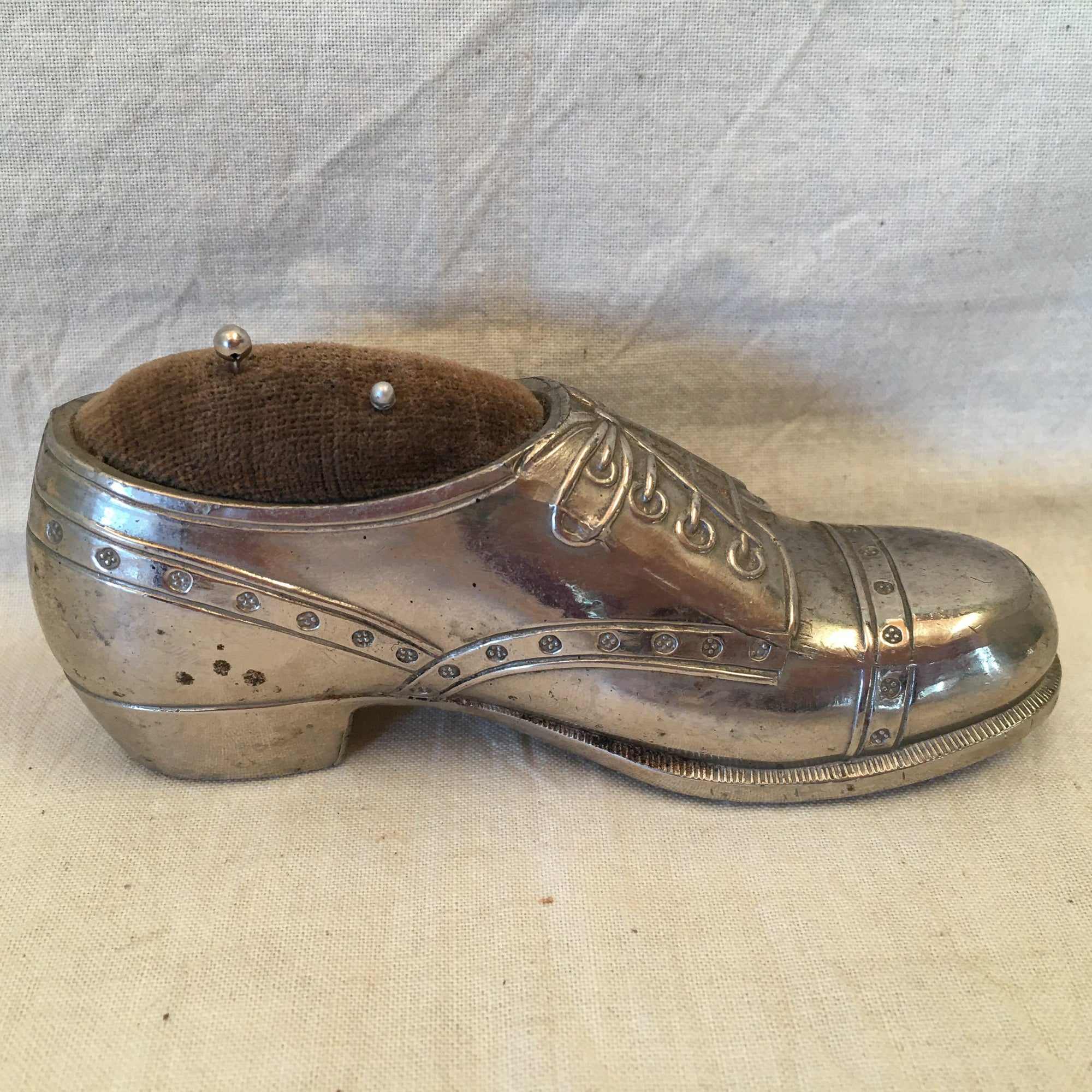 1950’s Men’s Shoe Pincushion, Made in Japan