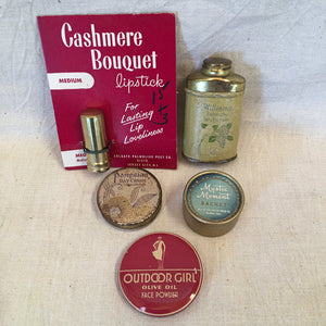 Vintage Whiting & Davis Clutch, Tiny Cosmetics, Bakelite Shoehorn, Belgium Beaded Purse