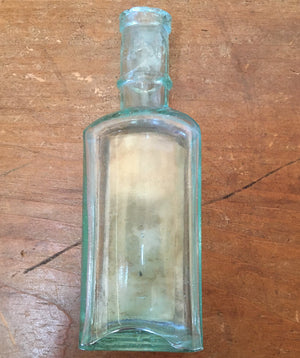 Antique Lemon Extract Bottle with Lithograph Label