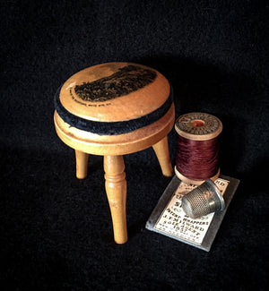 1880’s – 1910’s Mauchline Ware Footstool Pin Disk