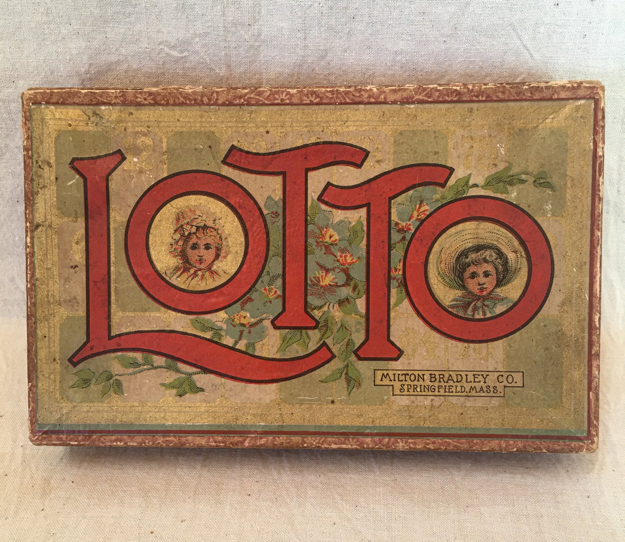 Victorian Parlor Game, “Lotto” Milton Bradley Co
