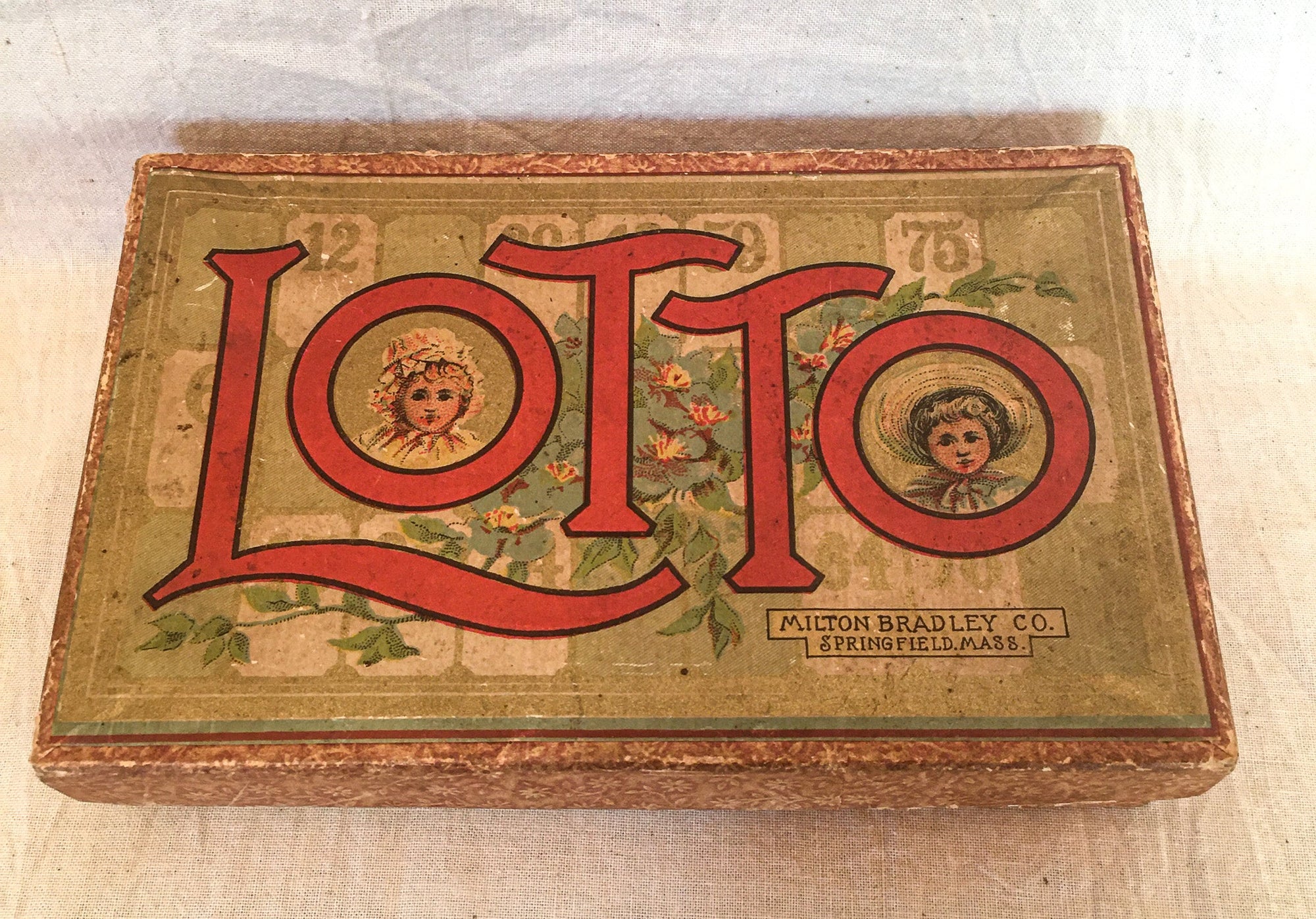 Victorian Parlor Game, “Lotto” Milton Bradley Co