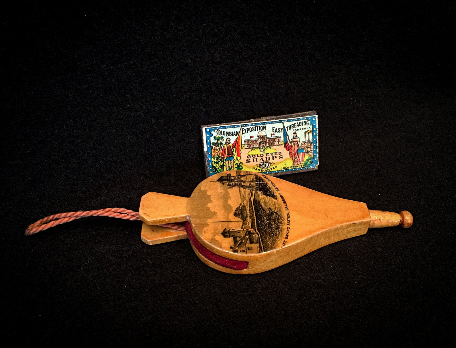 1880’s – 1910’s Mauchline Ware Pin Cushion, Bellows