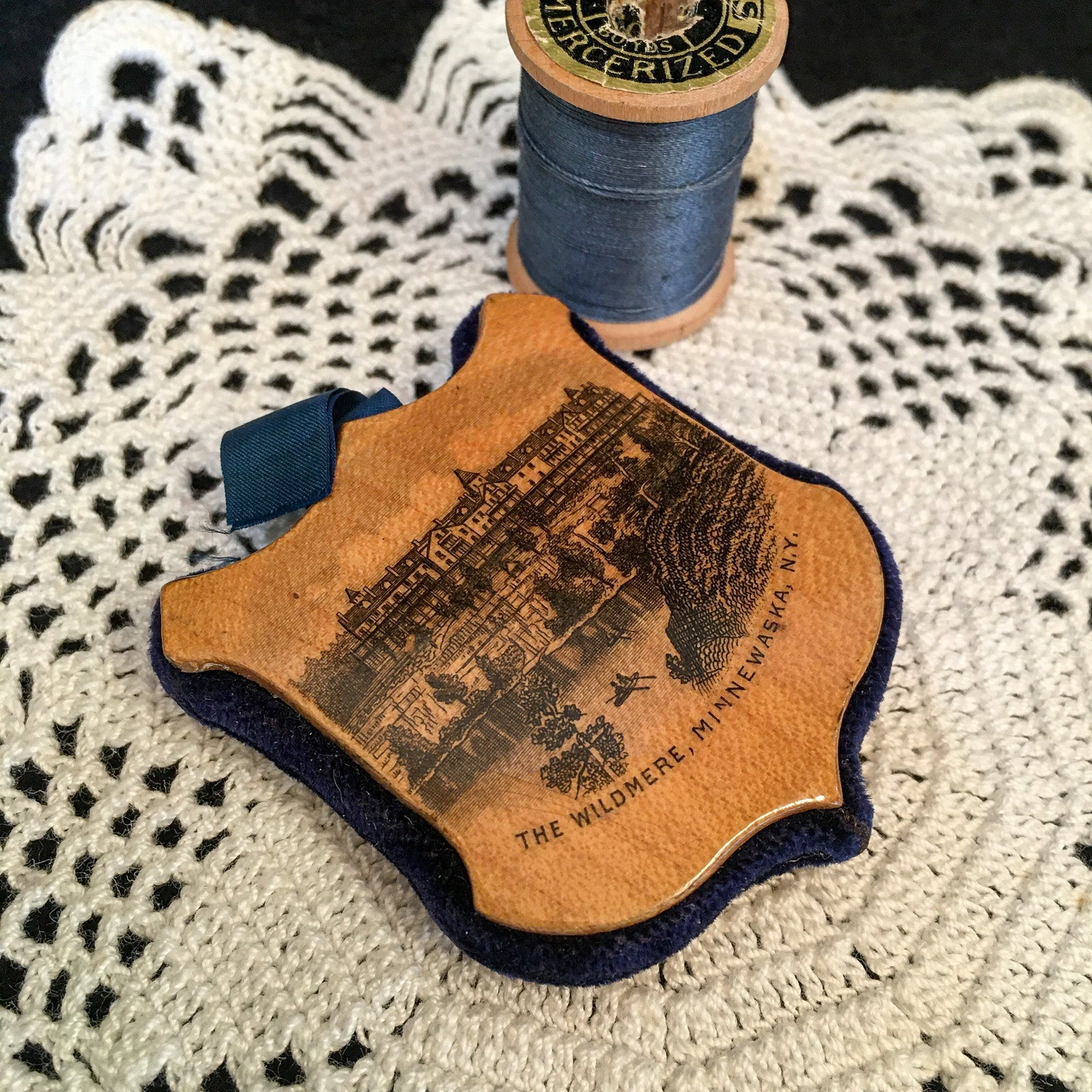1880’s – 1910’s Mauchline Ware Pin Cushion