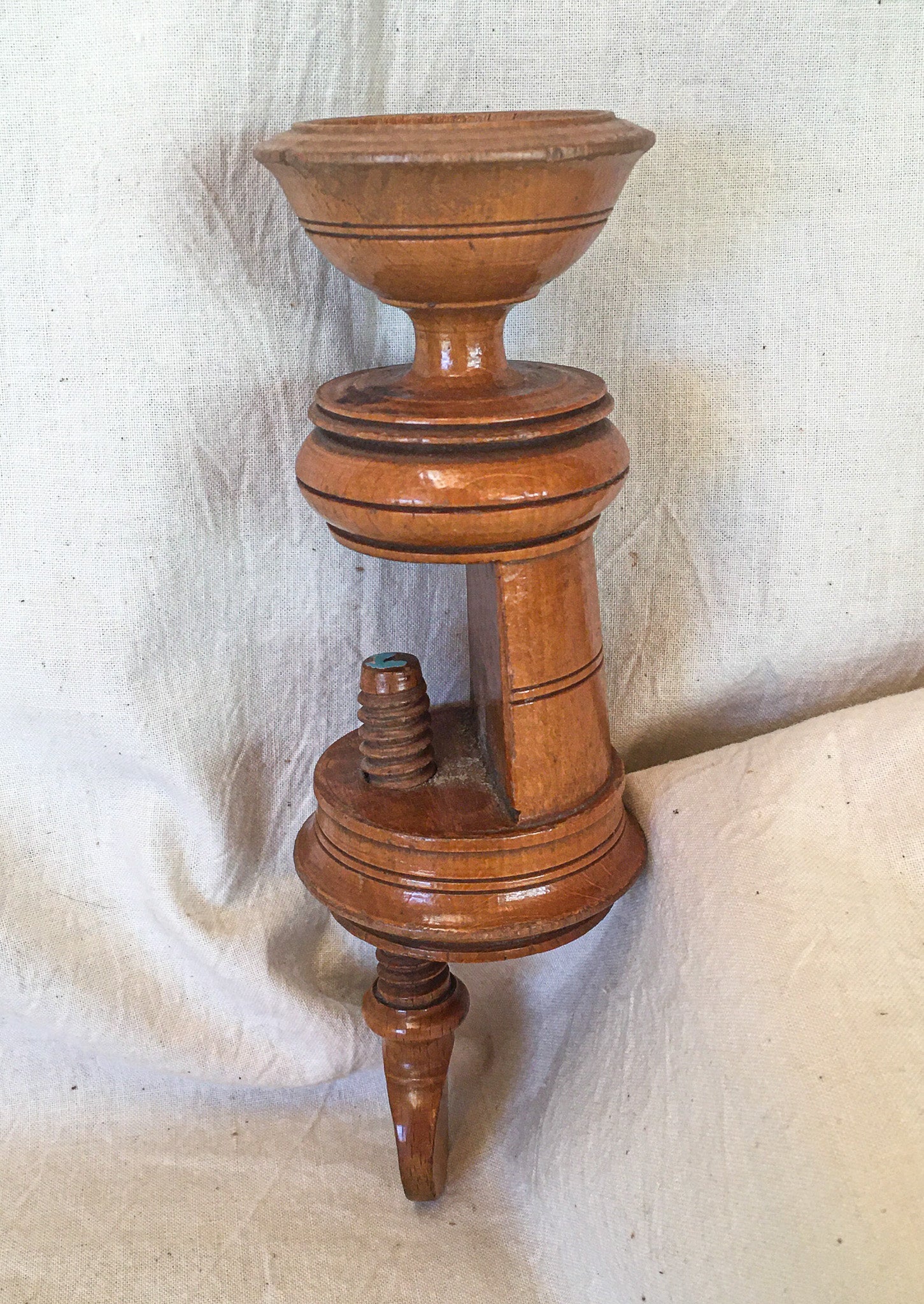 Antique Wooden Sewing Clamp