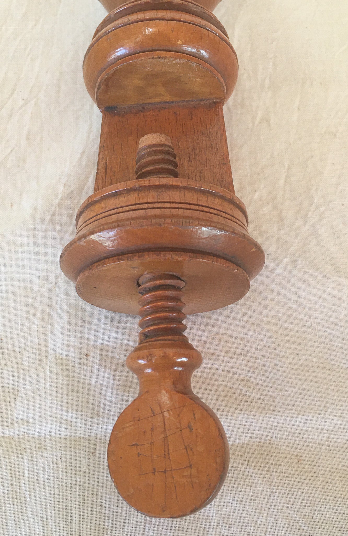 Antique Wooden Sewing Clamp