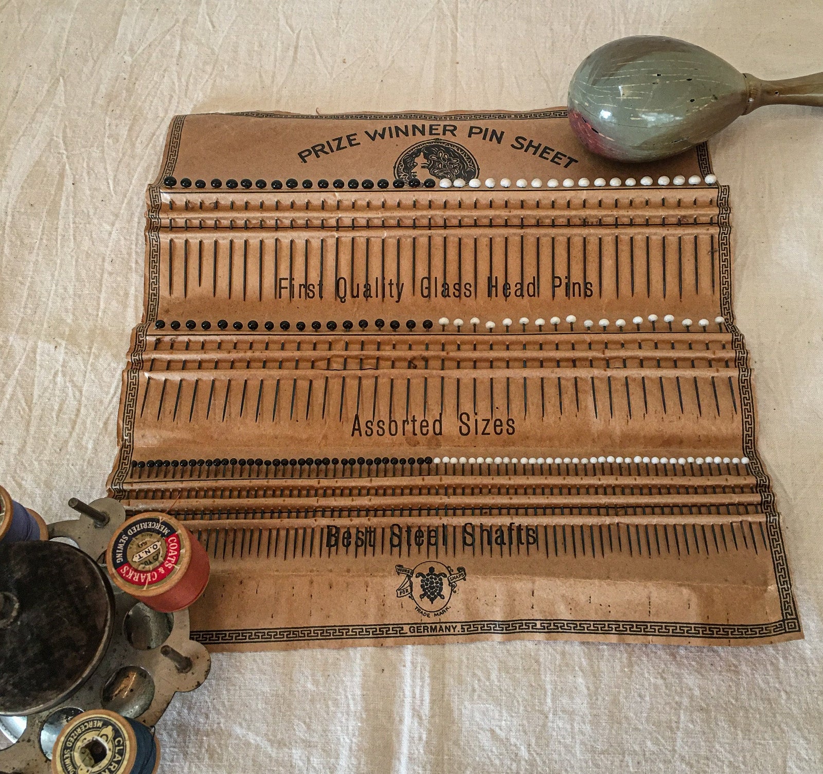 Early 1900’s Prize Winner Pin Sheet, 144 Count – Complete!