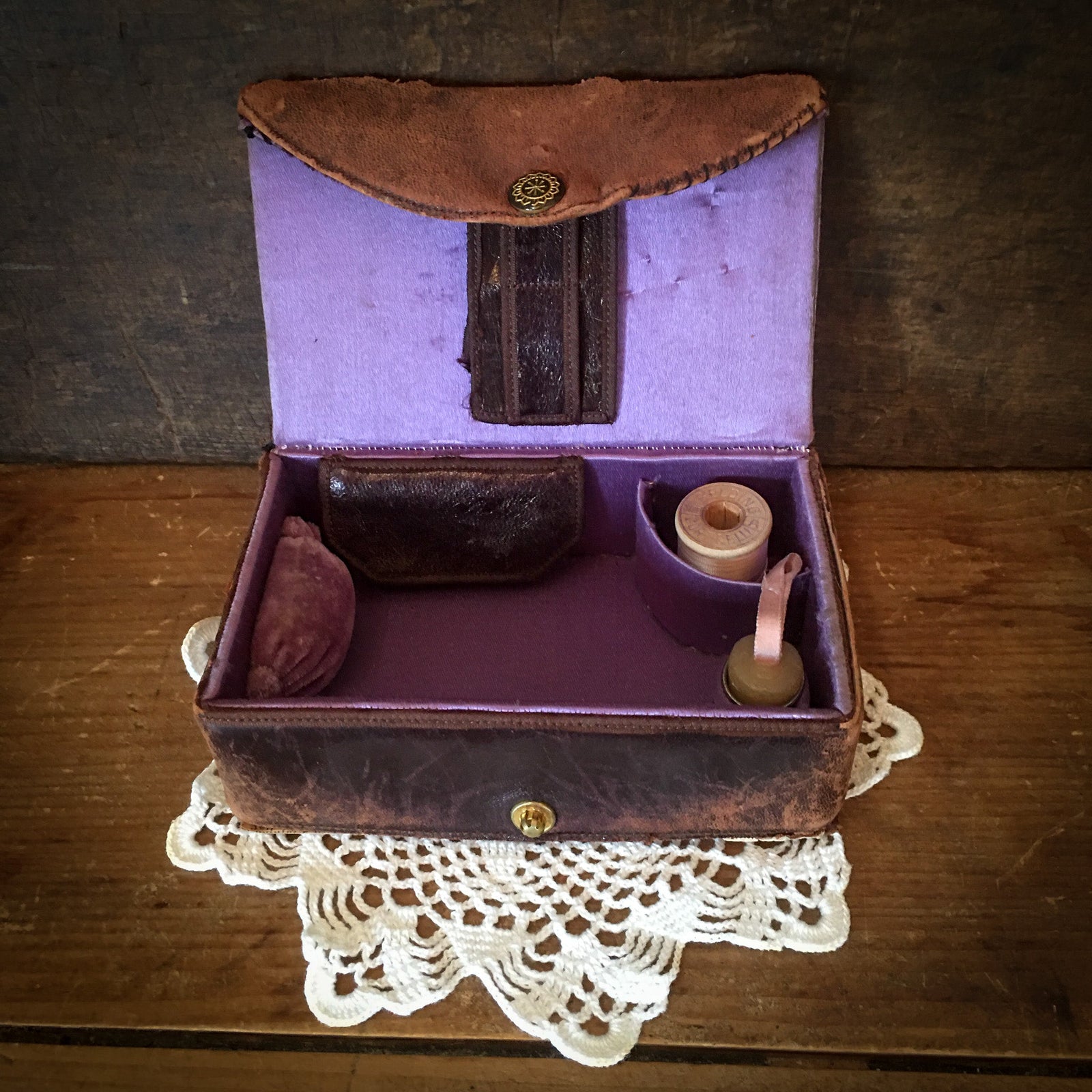 1920’s Leather Sewing Kit