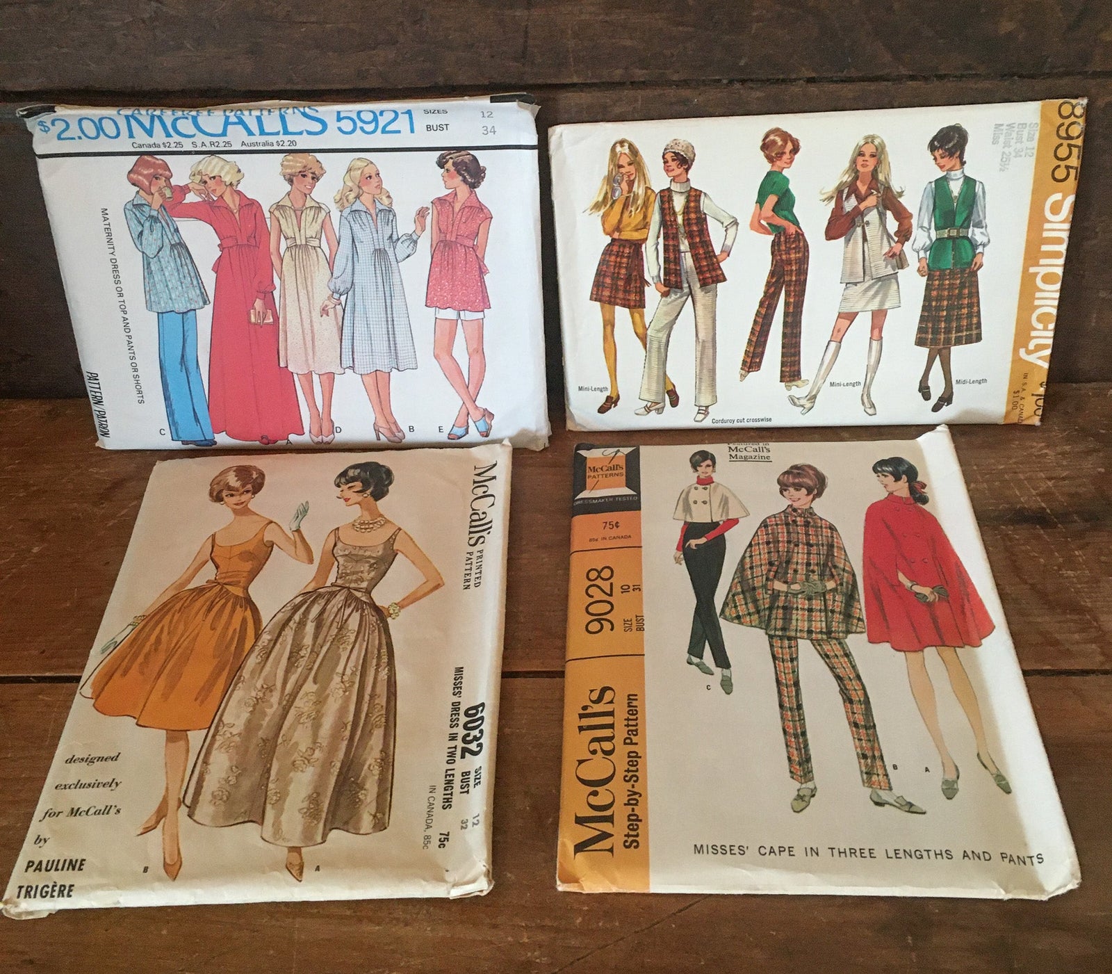 1961-1978 Clothing Patterns, Simplicity and McCall’s