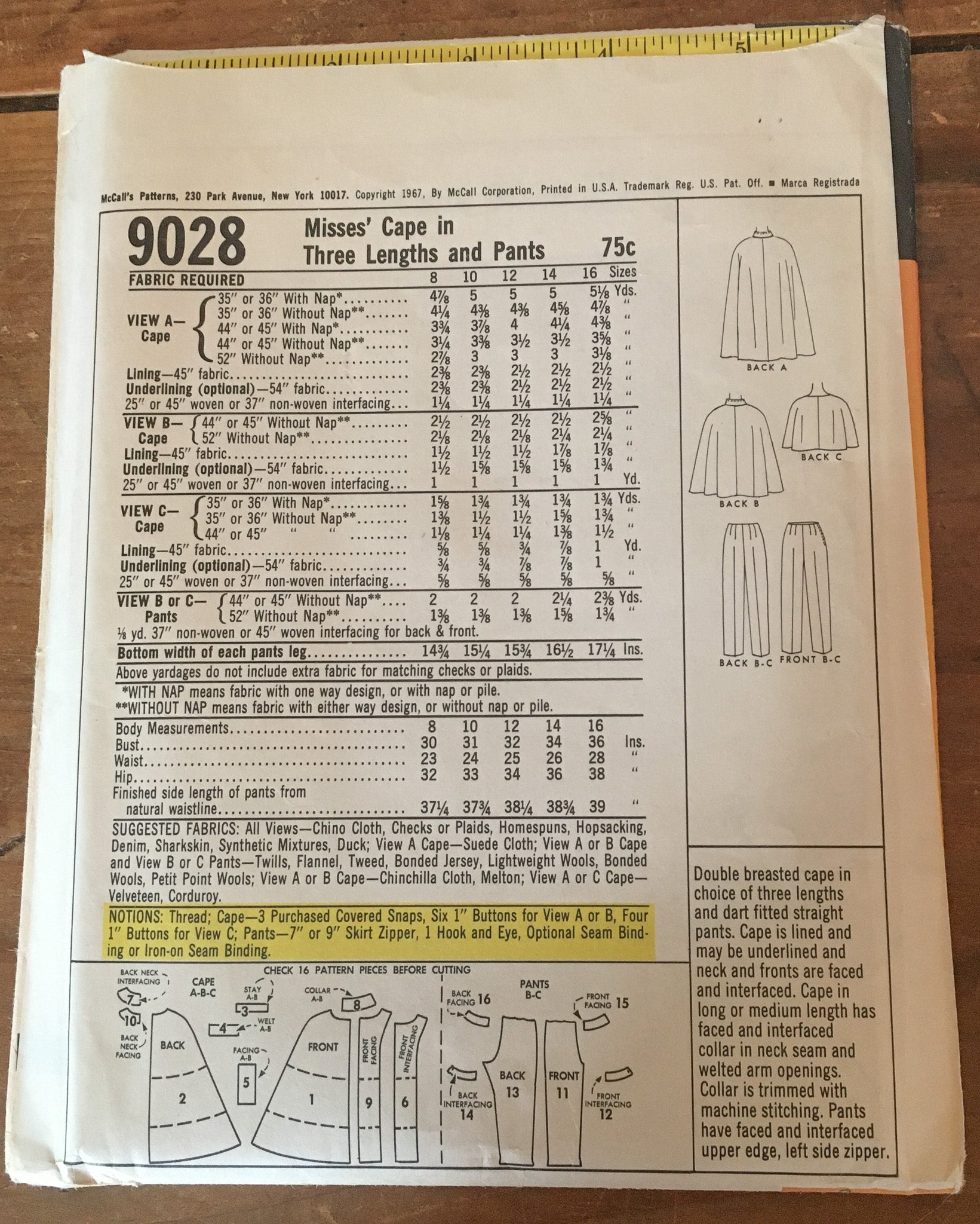 1961-1978 Clothing Patterns, Simplicity and McCall’s