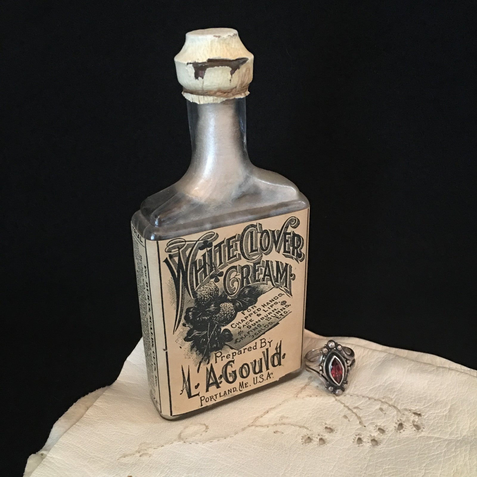 1910’s – 1920’s White Clover Cream Trial Size Bottle