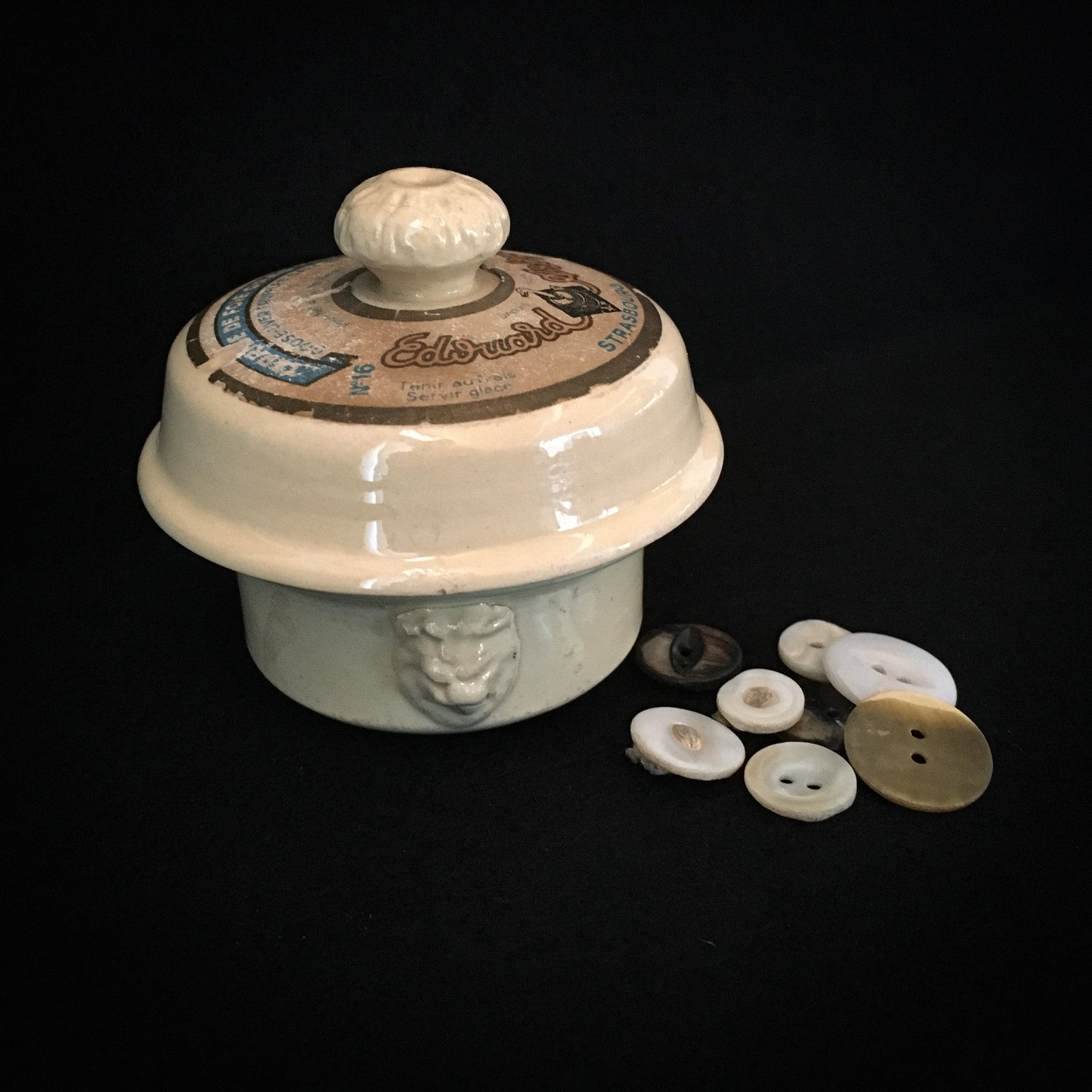 Vintage Small Edouard Artzner Foie Gras Truffle Terrine