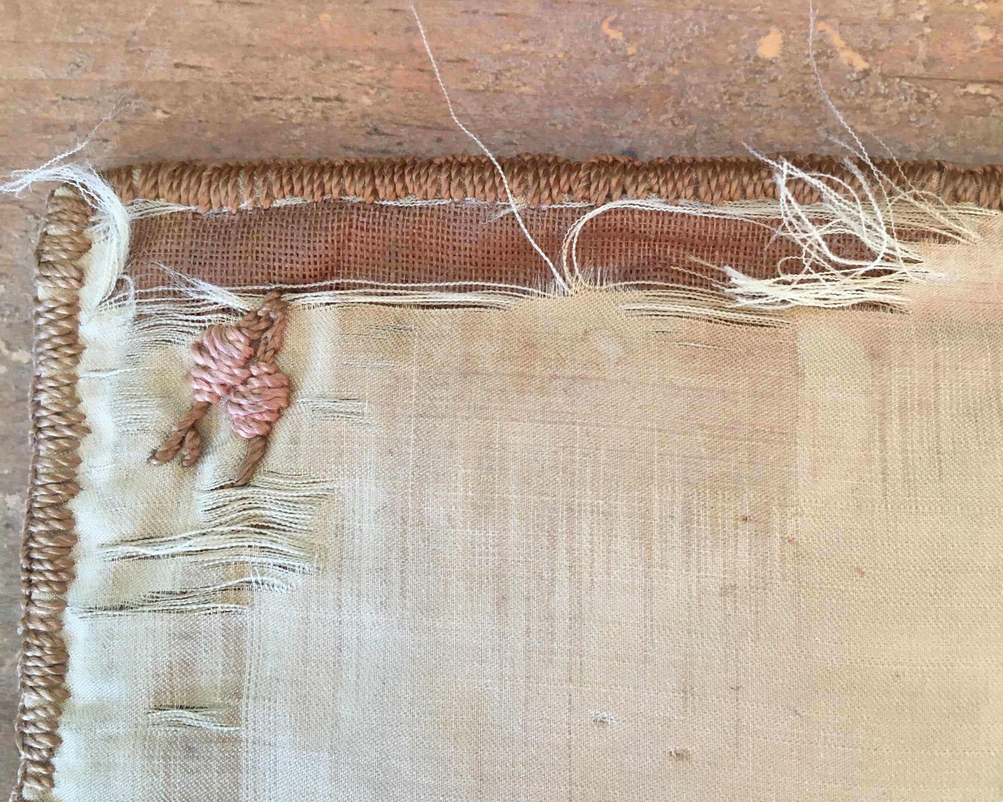 Early Handmade Silk Needle Case