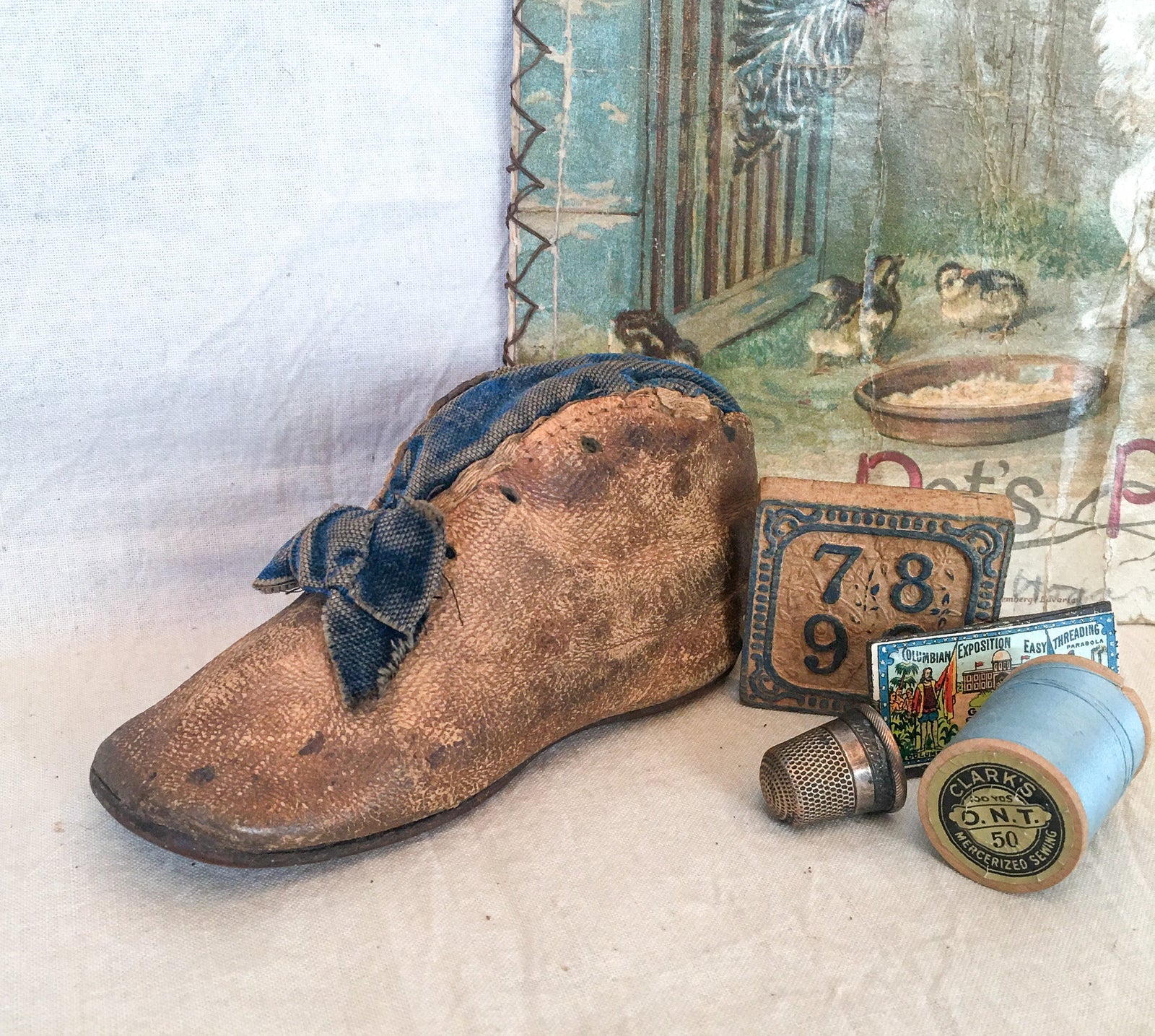 1872 Baby Shoe Pin Cushion