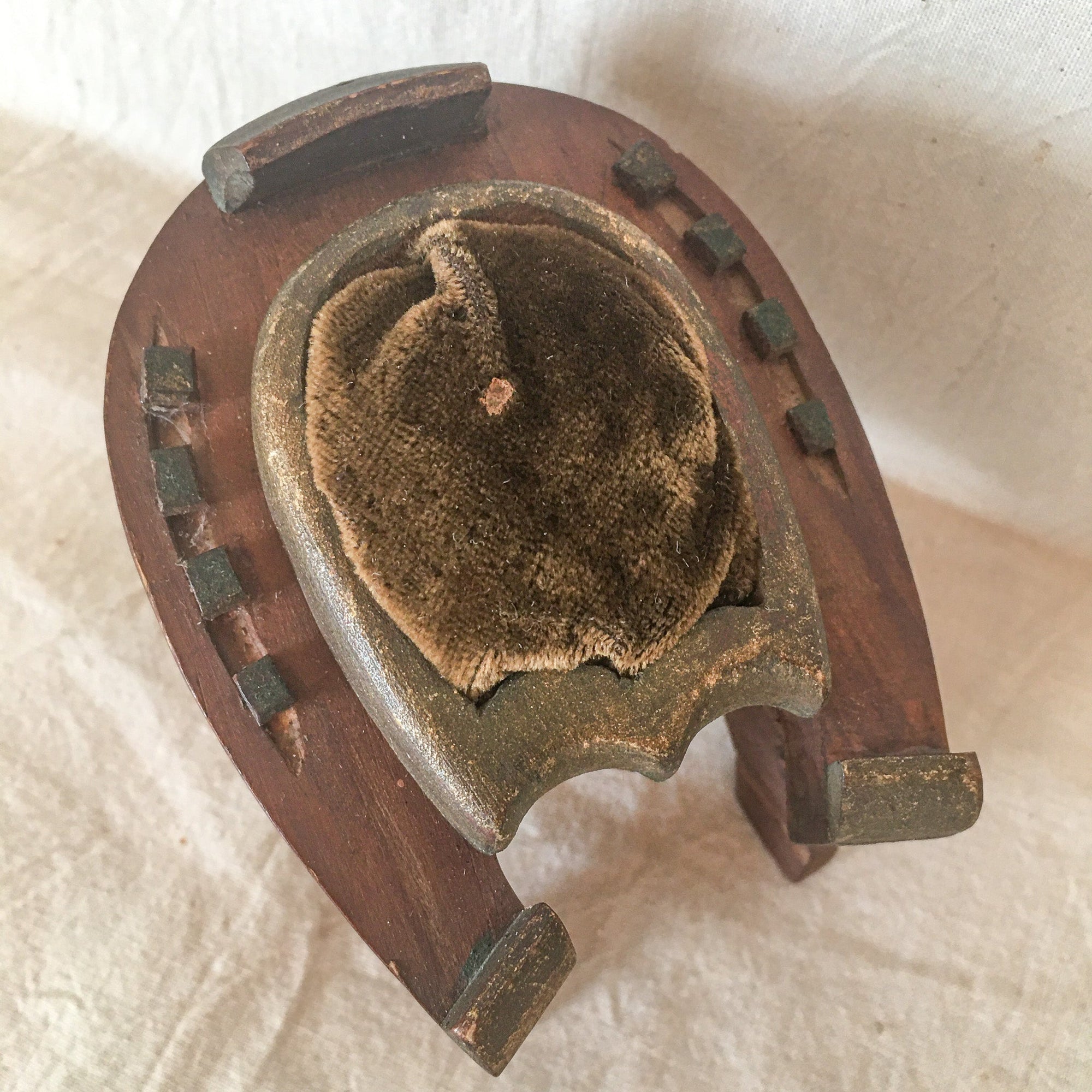 Folk Art, Hand Made Pin Cushion – Horseshoe