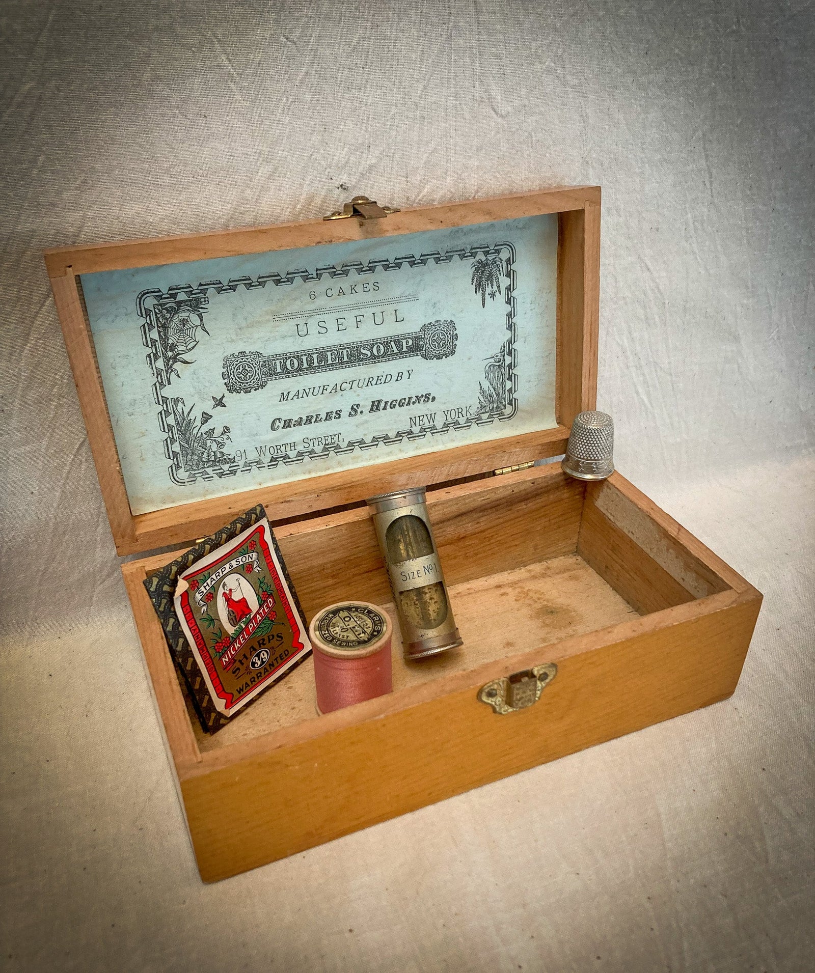 Early 1900’s Higgins Toilet Soap Box