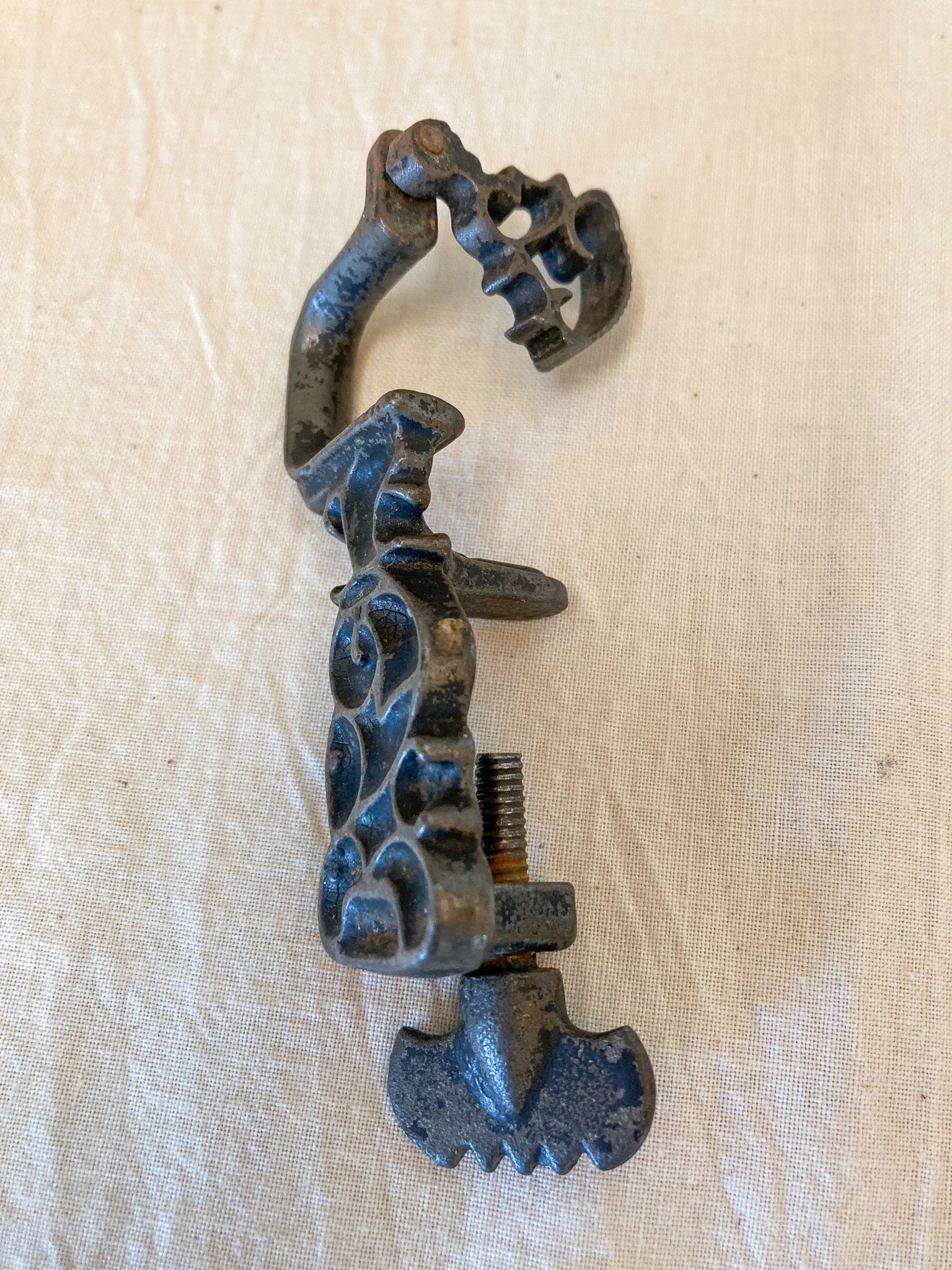 Late 1800’s Cast Iron Quilter’s Swing Arm Sewing Clamp