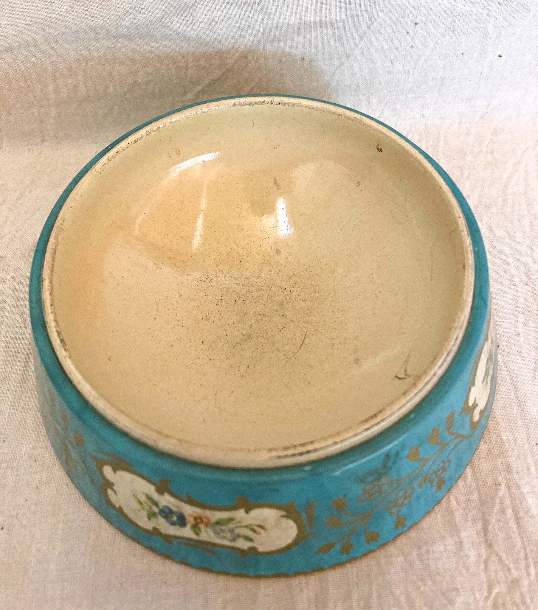 Mid Century Baret Ware Powder Tin, Vanity Box