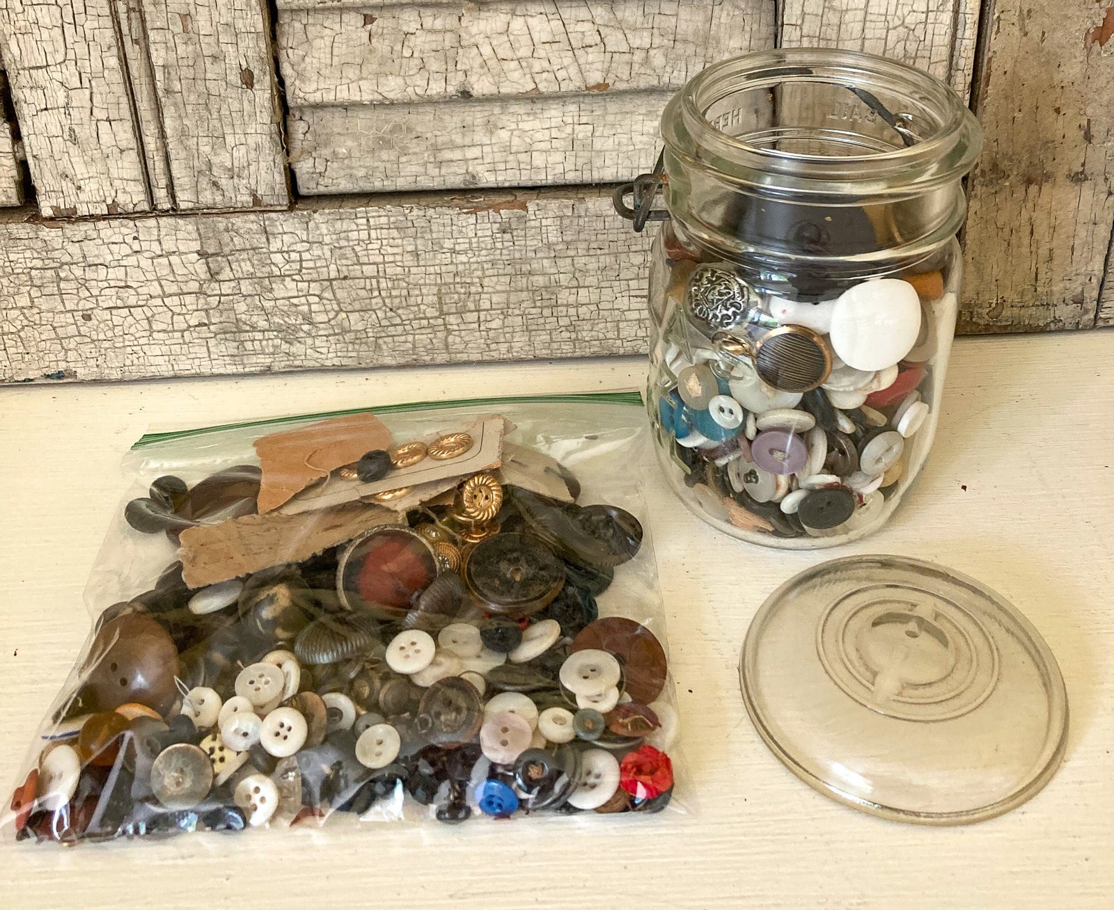 Lot of Old Buttons