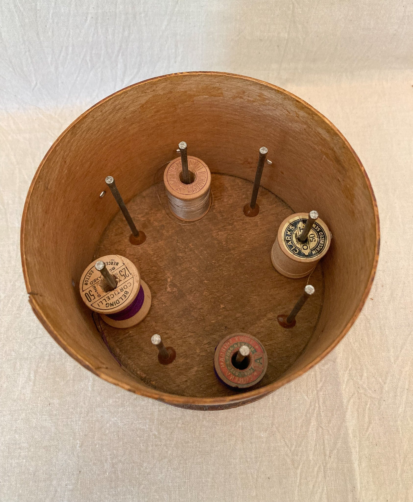 100 Spool Box Antique Spool Box - Day Trip Treasures
