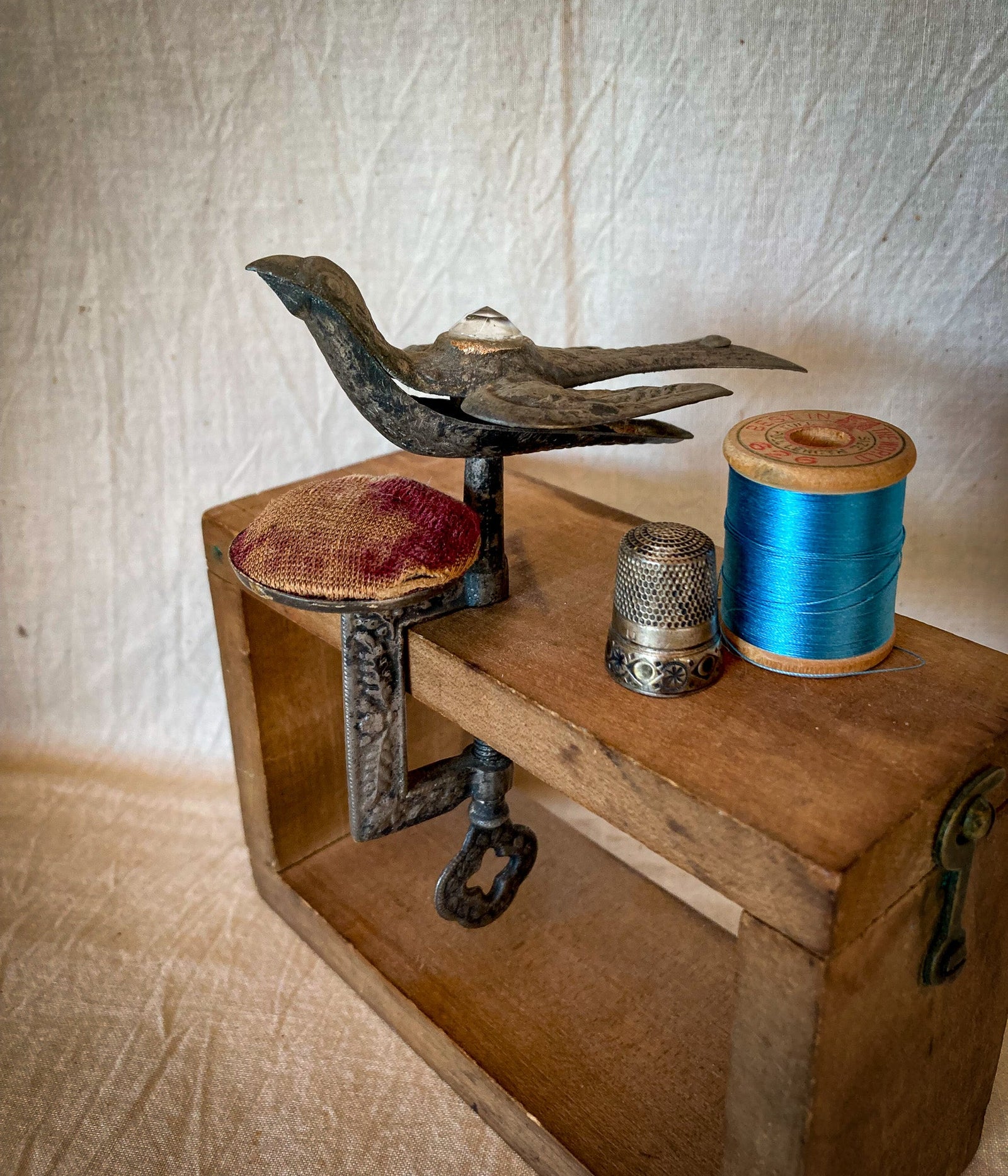 Victorian Sewing Bird, Patented Feb 15, 1853