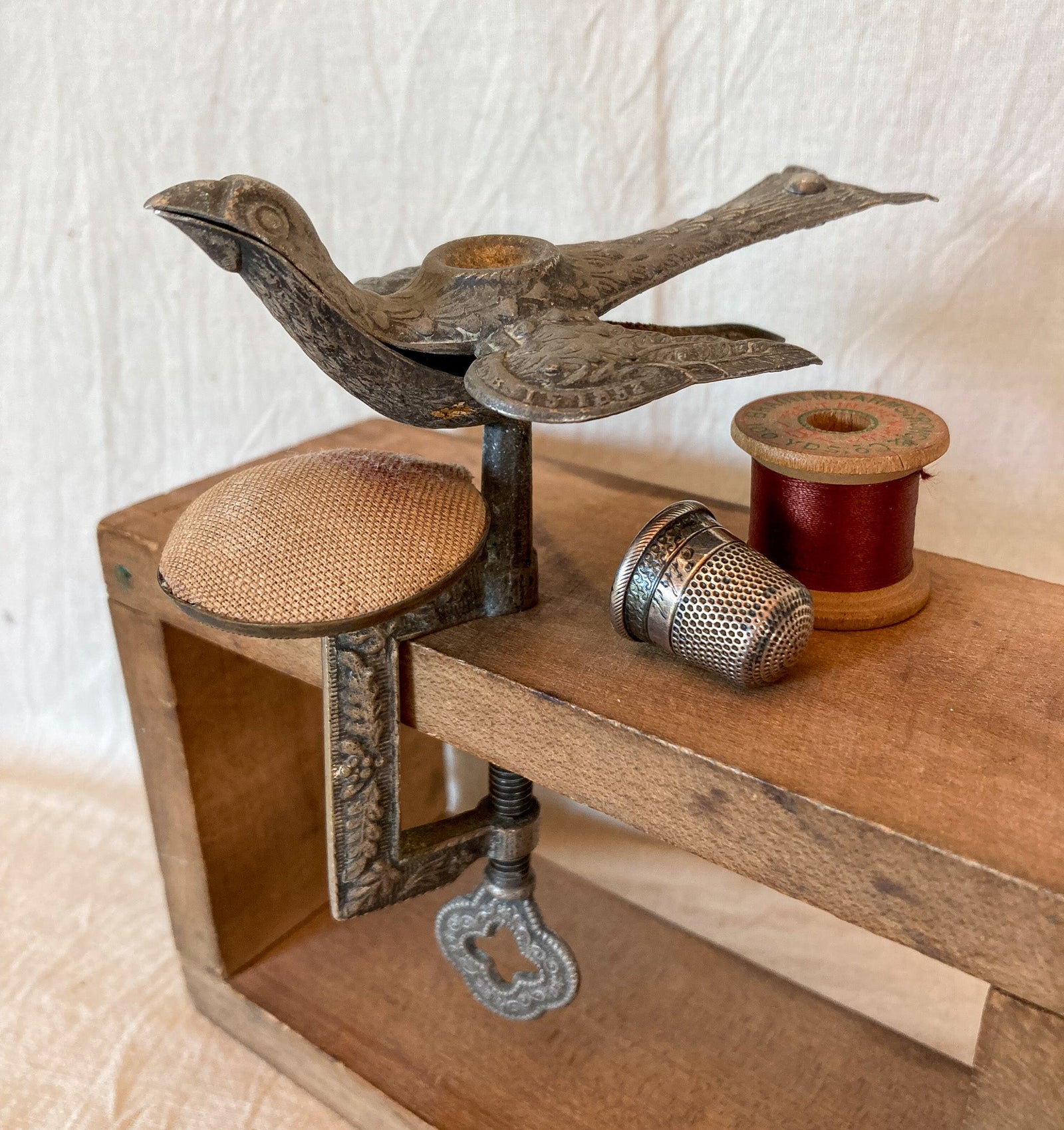Victorian Sewing Bird, Patented Feb 15, 1853