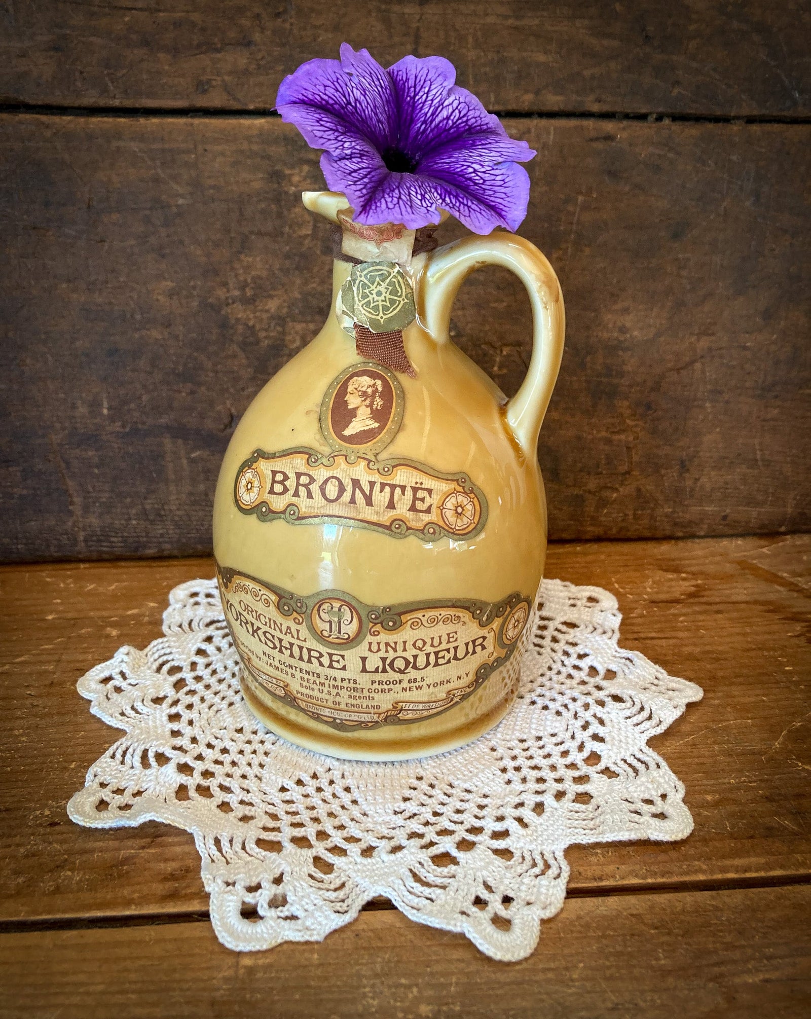 Vintage Bronte Yorkshire Liqueur Bottle