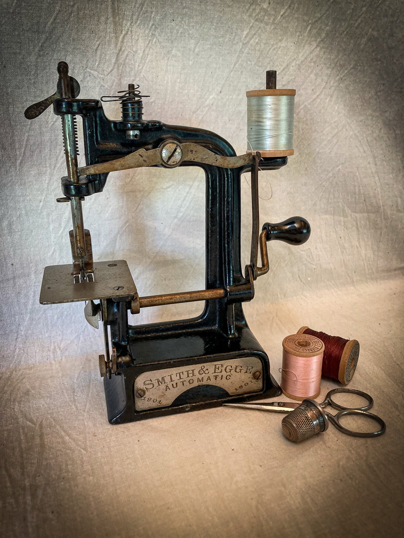 1901 Smith and Egge Sewing Machine, It Works!