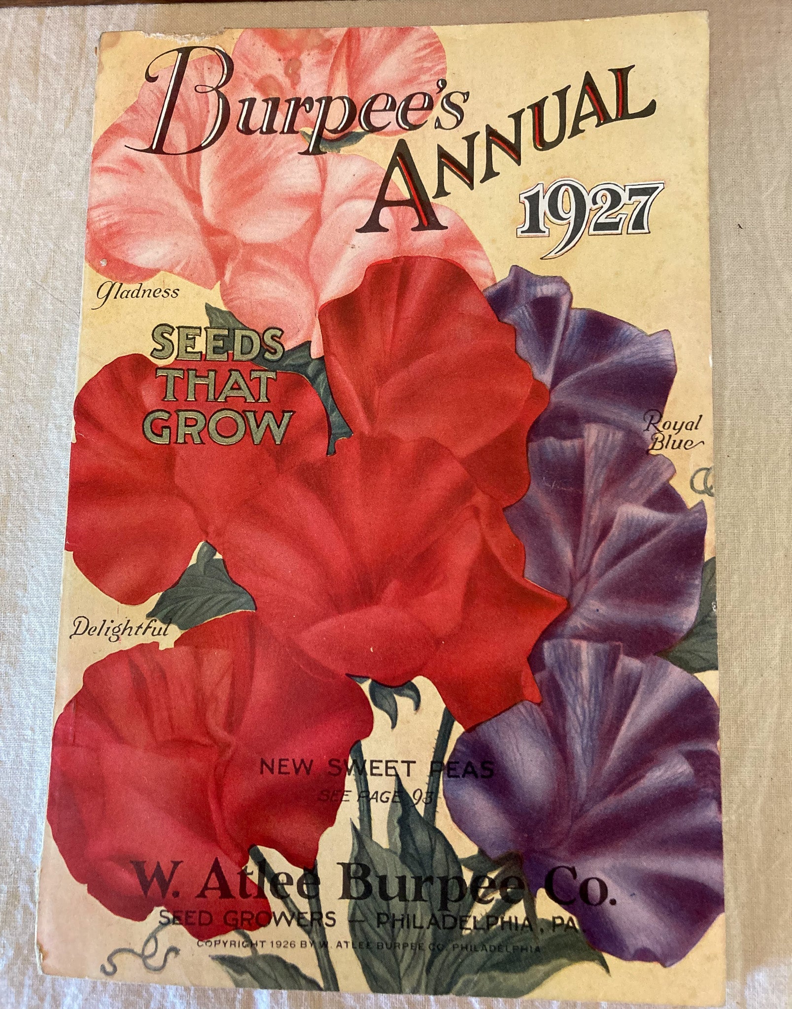 burpees seeds and plants catalog Early 1900's Flower Seed Box, 1914 Choice Flower Seeds Catalog and 192