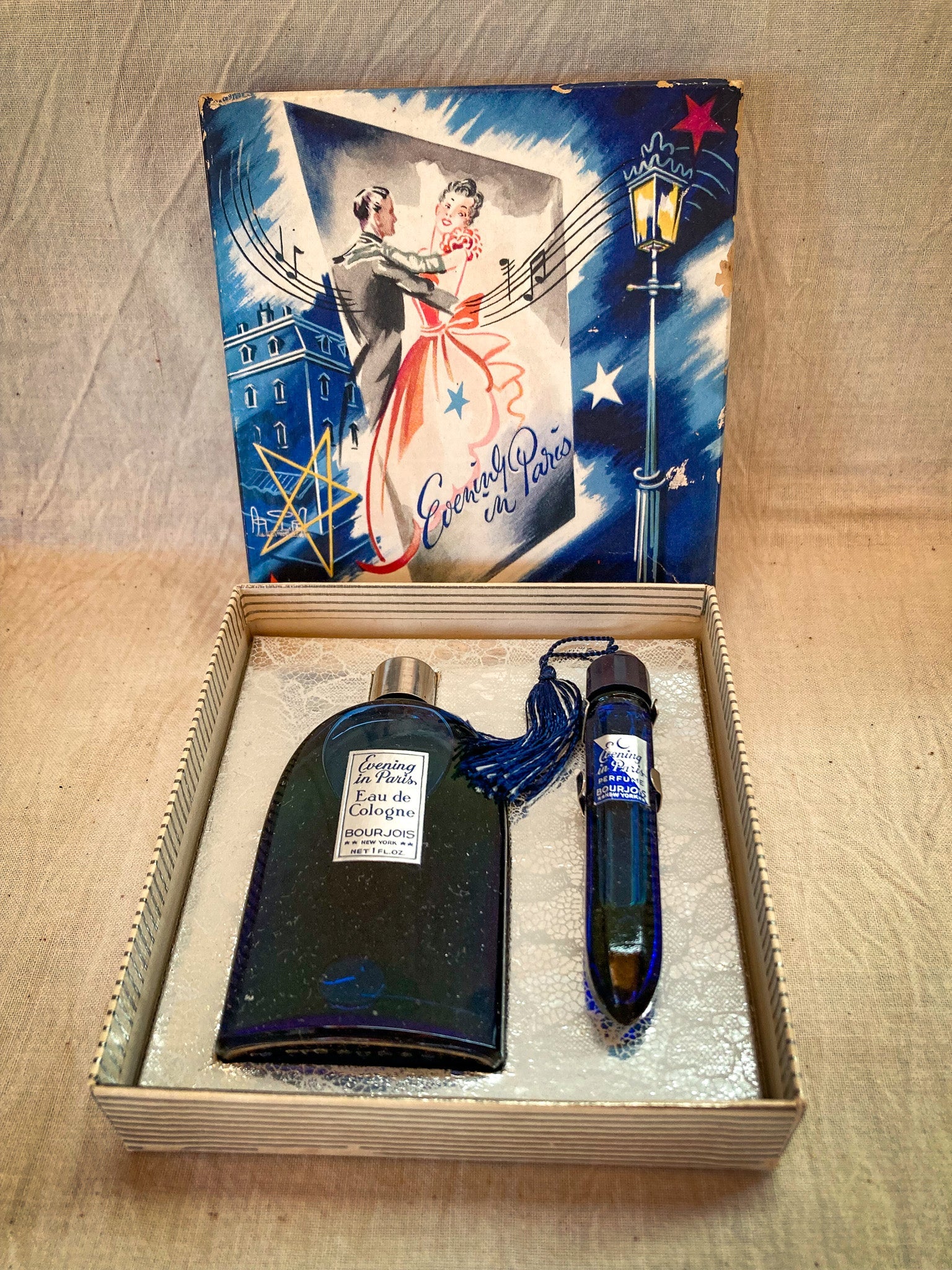 1950’s Evening in Paris Perfume Gift Set, New in Original Box