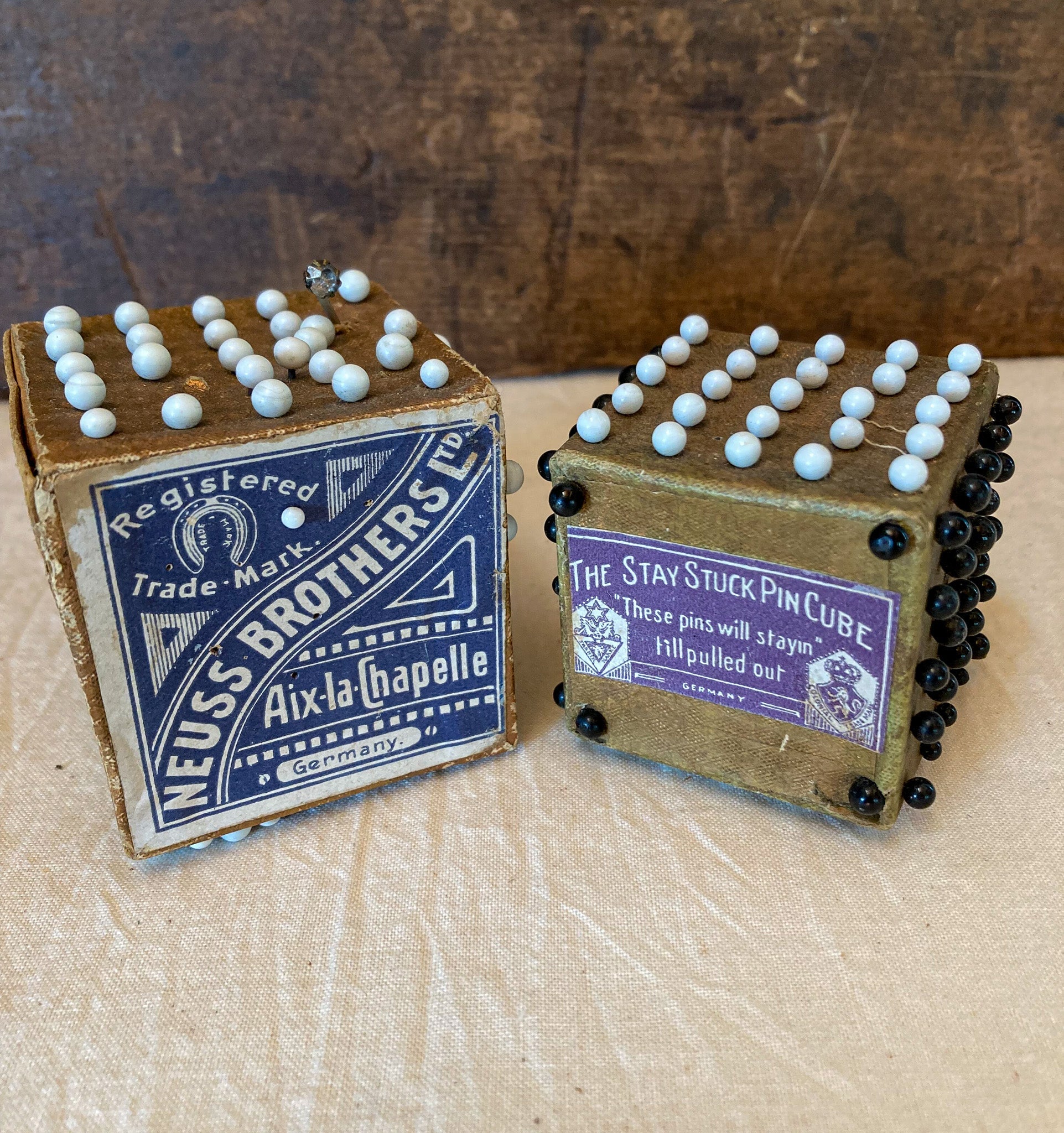 Pin Cube Set of 2 Pin Cubes, Neuss Brothers and The Stay Stuck Pin Cube - Day ...