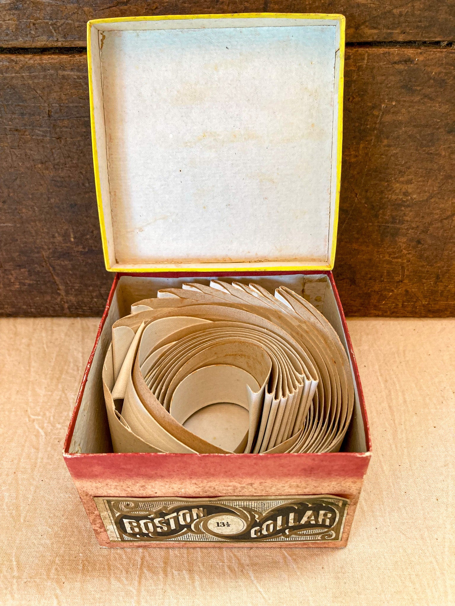 Victorian Era Paper Collars for Men, Boston Collar – New in Original Box