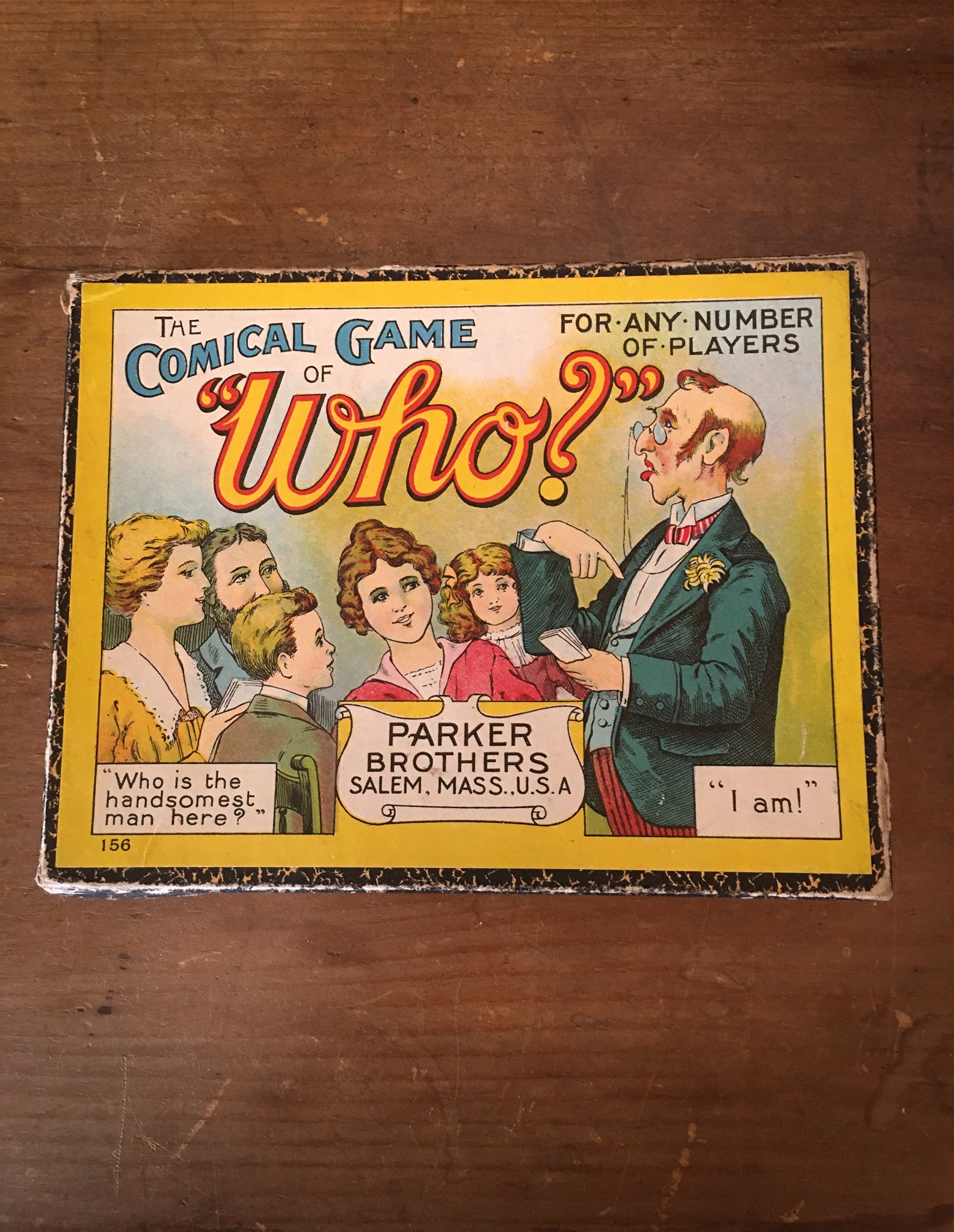 LeHay's Vintage Shop, 1910’s Parker Bothers “The Comical Game of Who?”