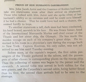 LeHay's Vintage Shop, 1912 Memorial Edition “Sinking of the Titanic”, Prospectus – Salesman Sample