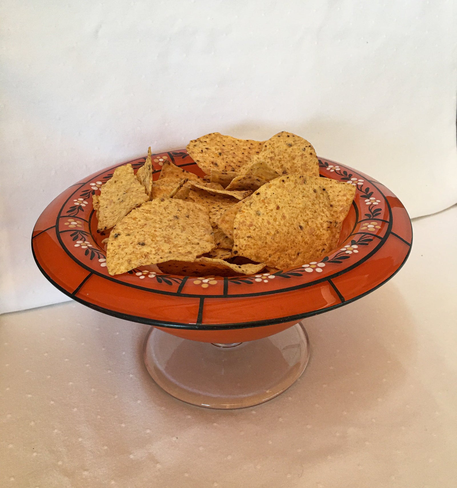 LeHay's Vintage Shop, 1920’s – 1940’s Blown Glass Bowl with Pedestal, ? Tango Glass